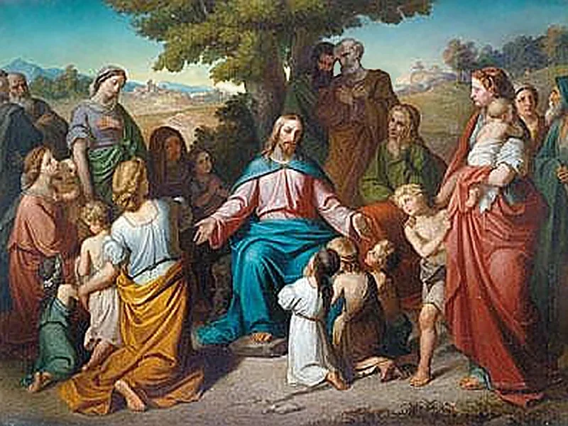 1827-Josef Anton Mahlknecht - Cristo, l'amico dei bambini (1858)